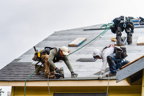 Professional Gutter Installation technician working in Montgomery, OH